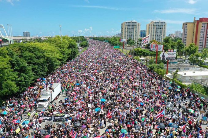 Marchan en Puerto Rico pidiendo la renuncia de Roselló